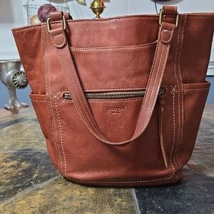 Margot Brown Leather Tote